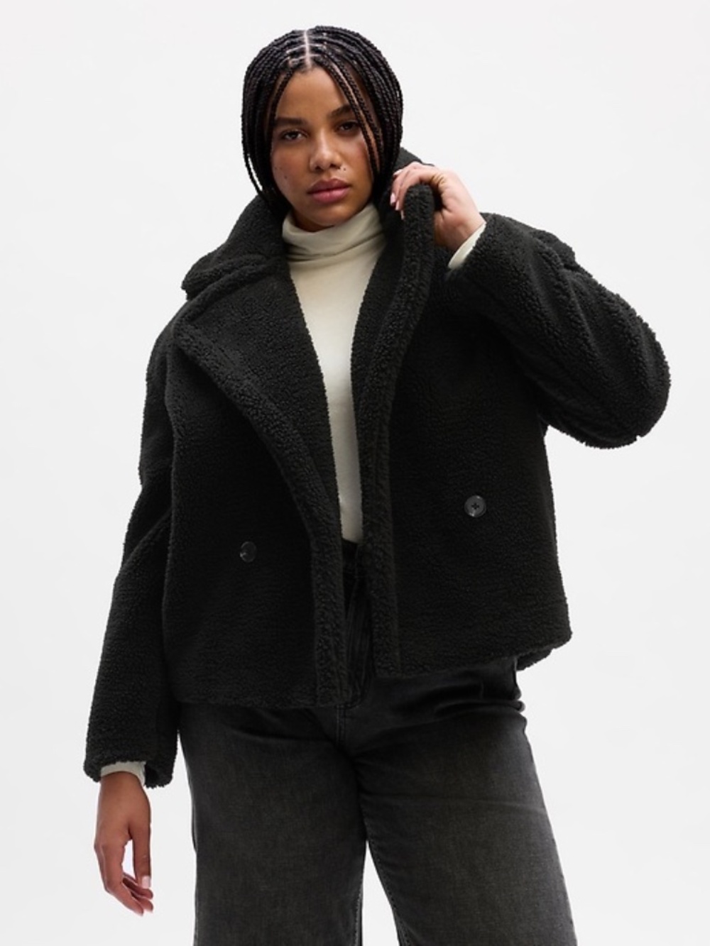 GAP Relaxed Sherpa Moto Jacket NWT Size XL